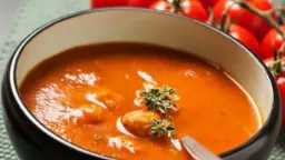 طريقة عمل شوربة الطماطم.... وصفه...