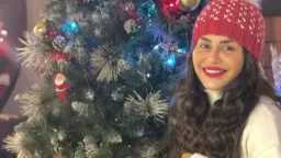 منة فضالي تحتفل بالعام الجديد...